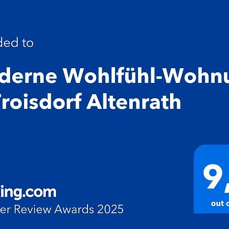 Moderne Wohlfuehl-Wohnung In Troisdorf Altenrath Ngoại thất bức ảnh